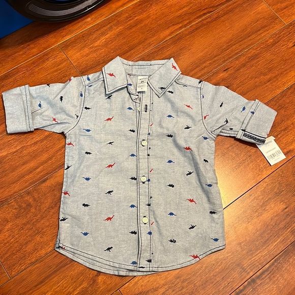 Carter's Shirts & Tops Carter Chambraybutton Up Shirt Dinosaurs 2t